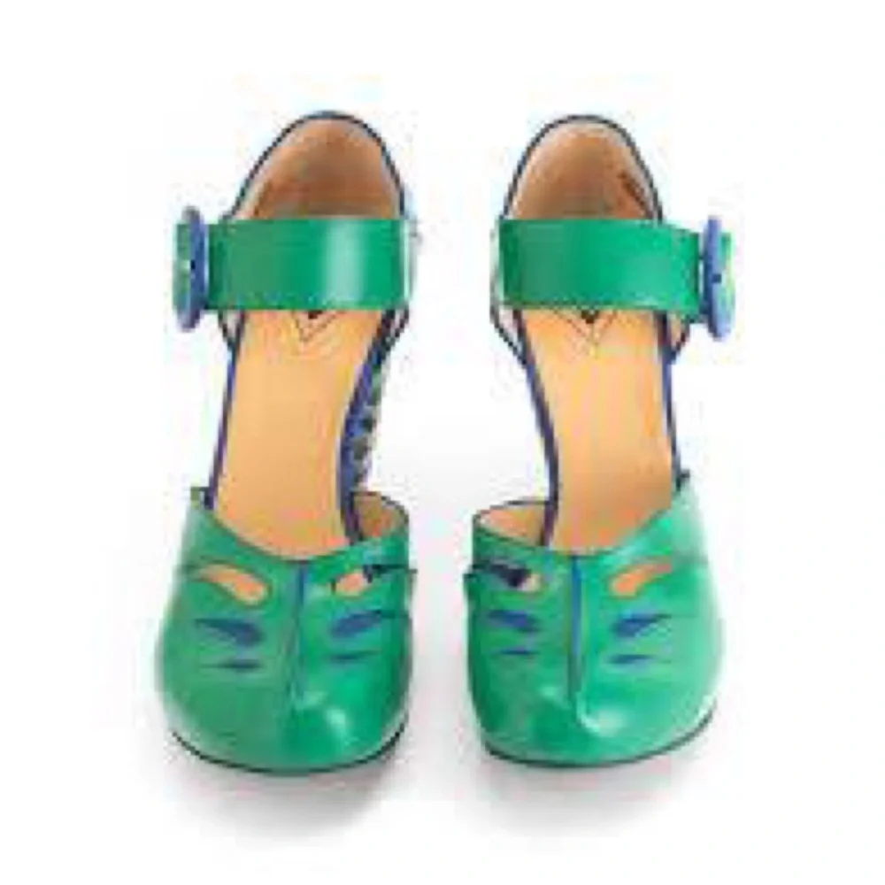 John Fluevog Maier views green blue size 7 - Picture 2 of 9